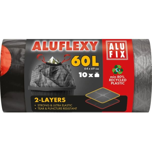 ALUFIX SACI DE GUNOI 60L CU BANDA ALUFLEXY 64x69CM 10PCS(12B)