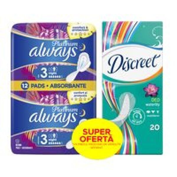 ALWAYS PL.DUO(12) + DISCREET DEO(20) (10SET)