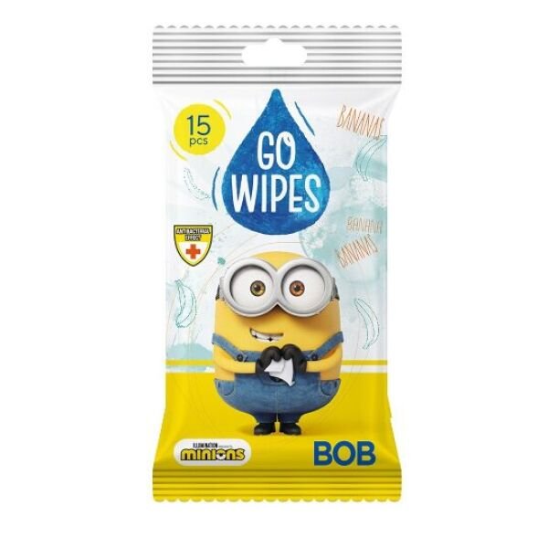 GOWIPES SERV.UMEDE PT.COPII CU MINIONS 15PCS (36B)