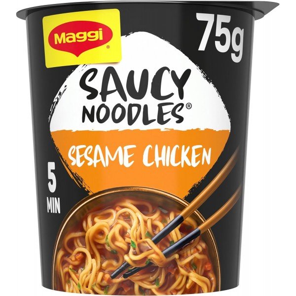 MAGGI SAUCY NOODLES CUP 75GR SESAME CHICKEN(8B)