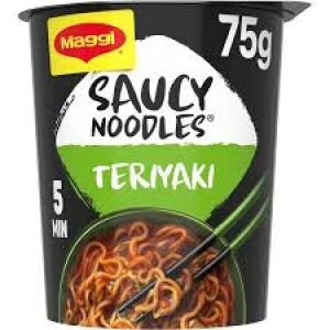 MAGGI SAUCY NOODLES CUP 75GR TERIYAKI(8B)