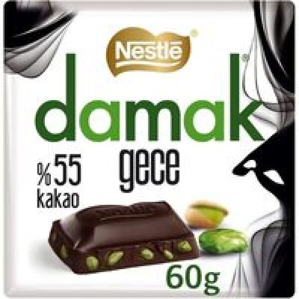 CIOC.NESTLE DAMAK 60GR GECE 55% CACAO(6B) 24CUT