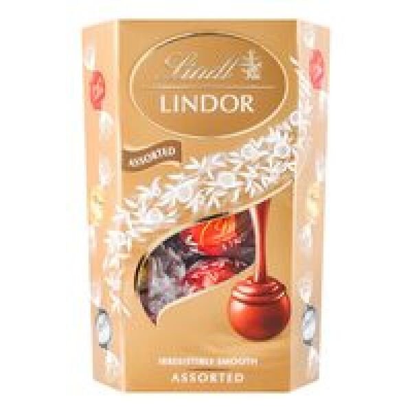 LINDT LINDOR BOMB. CIOC. 137GR ASORTATE(8CUT)