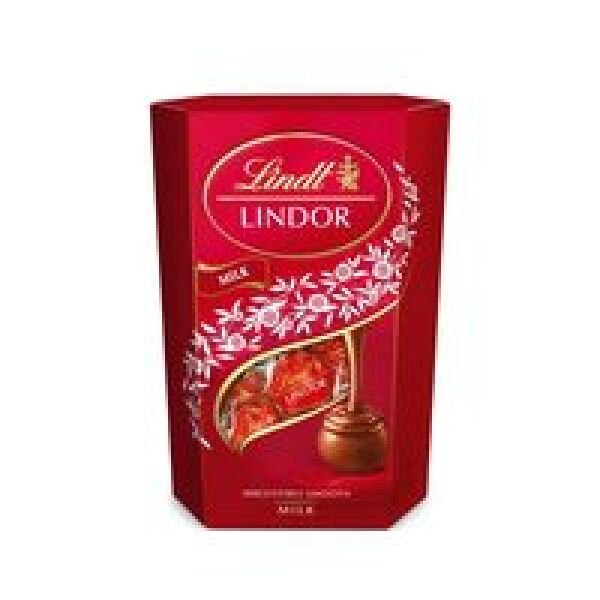 LINDT LINDOR BOMB. CIOC. 137GR LAPTE(8CUT)