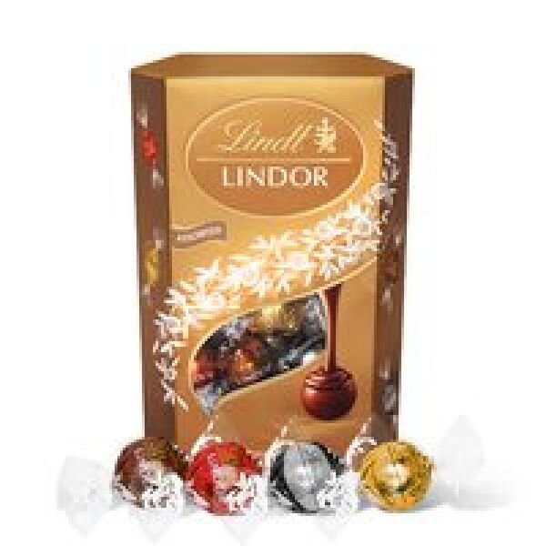 LINDT LINDOR BOMB. CIOC. 200GR ASORTATE(8CUT)