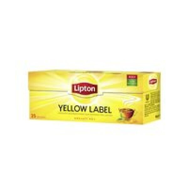 LIPTON CEAI NEGRU PLIC 50GR YELLOW LABEL(25PLIC) 32CUT