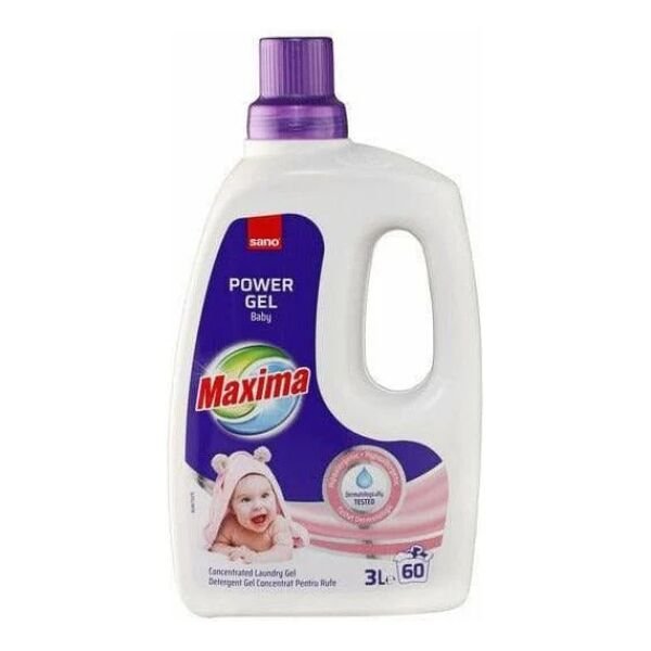 SANO MAXIMA DET.LICHID GEL 3L BABY 60SP(6B)