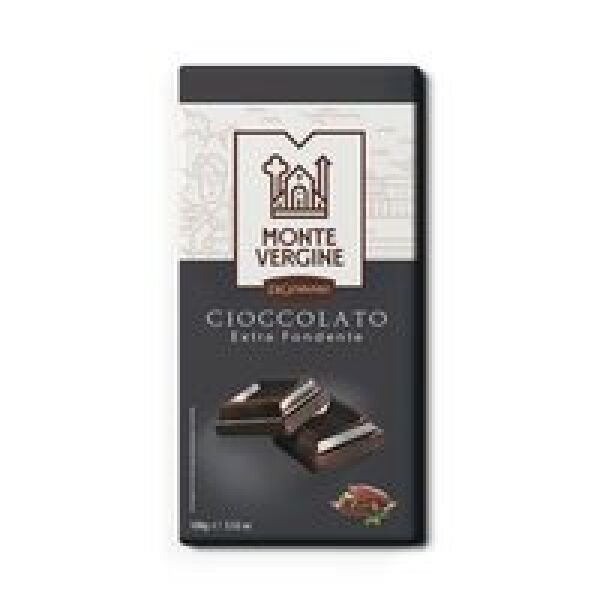 MONTE VERGINE CIOC.100GR FONDENTE EXTRA DARK CHOC.(12B)
