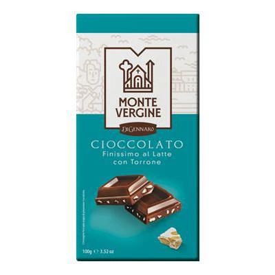 MONTE VERGINE CIOC.100GR LATTE CON TORRONE(12B)