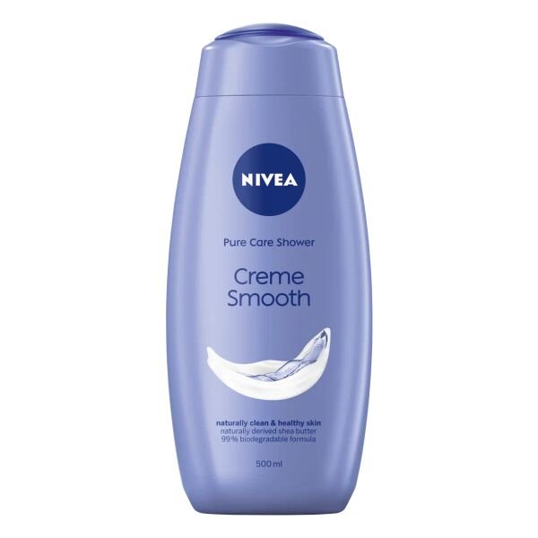 NIVEA GEL DE DUS 500ML WOM.CREME SMOOTH(12B)