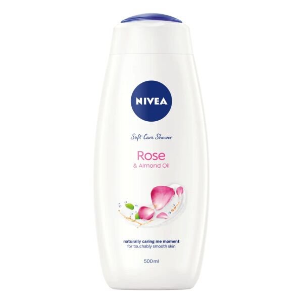 NIVEA GEL DE DUS 500ML WOM.ROSE&ALMOND OIL(12B)