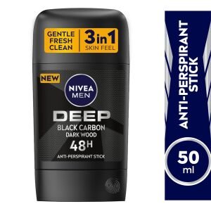 NIVEA STICK MEN 50ML DEEP BLACK(5B) 3SET