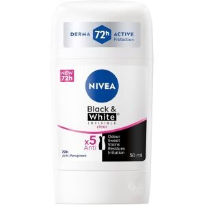 NIVEA STICK WOM. 50ML INVISIBLE B&W CLEAR(5B) 3SET