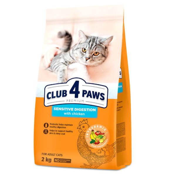 PET.CLUB 4 PAWS CAT 2KG DIGESTIE SENSIBILA(4B)