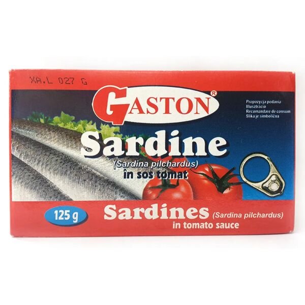 GASTON SARDINE IN SOS TOMAT 125GR(50B)