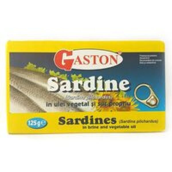 GASTON SARDINE IN ULEI 125GR(50B)