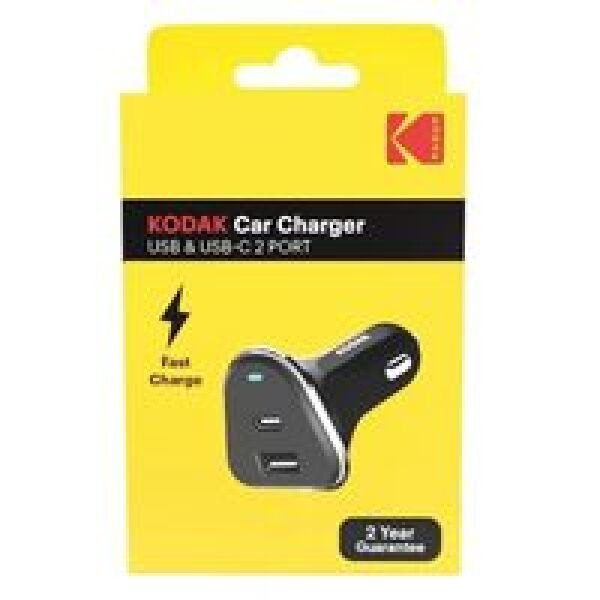 KODAK INCARCATOR AUTO/12V USB-A+USB-C 30427570(12B) 2CUT