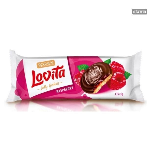 ROSH.BISC.LOVITA 135GR STRAWBERRY JELLY(21B)