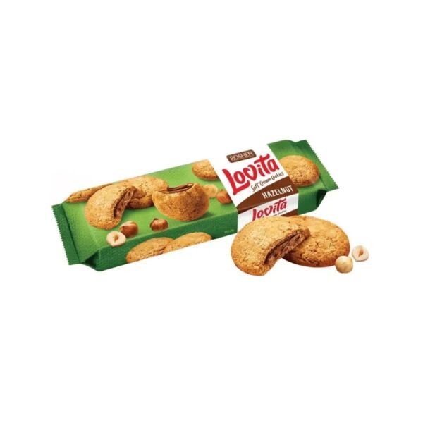 ROSH.BISC.LOVITA 127GR SOFT CR.COOKIES HAZELNUT(18B)