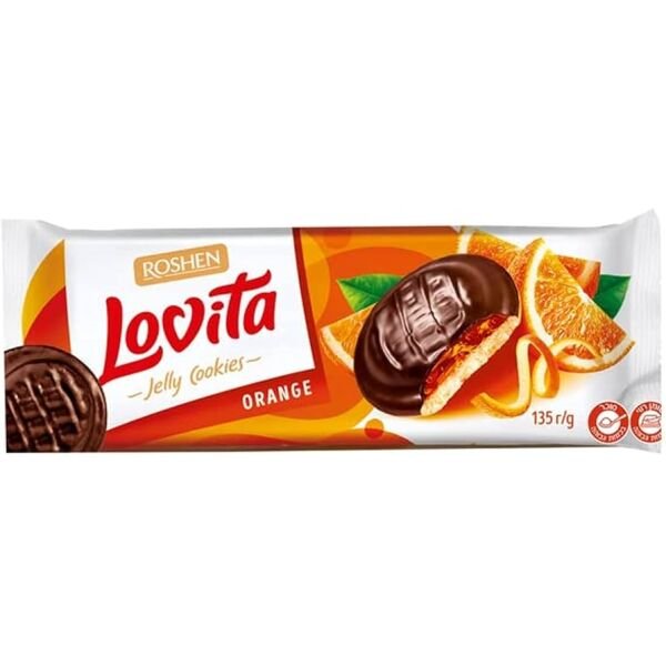ROSH.BISC.LOVITA 135GR ORANGE JELLY 51%(21B)