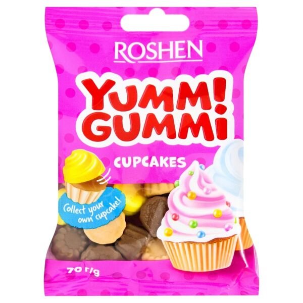 ROSH.YUMMI GUMMI 70GR CUPCAKES(22B)