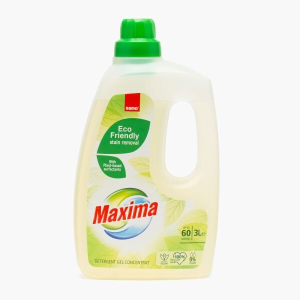 SANO MAXIMA DET.LICHID GEL 3L GREEN 60SP(6B)