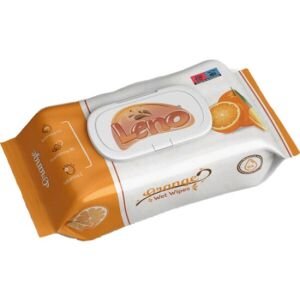 SERV.UMEDE LENO 120PCS ORANGE CU CAPAC(24B)