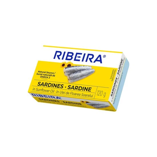 RIBEIRA SARDINE 120GR IN ULEI DE FL.SOARELUI(25B)