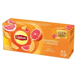 LIPTON CEAI PLIC 34GR FRUCTE GREF&PORTOCALA(20PLIC) 12CUT