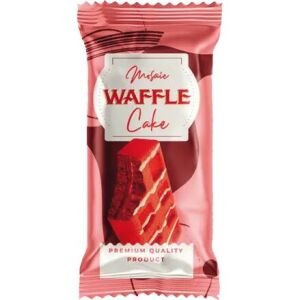 OSLO WAFFLE CAKE 45GR MOSAIC RED(24B) 6CUT