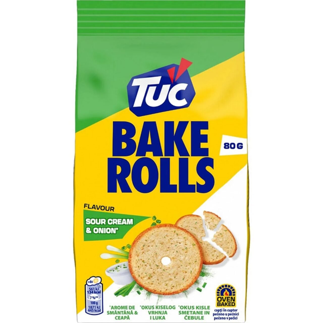 TUC BAKEROLLS 80GR CREAM&ONION(15B)