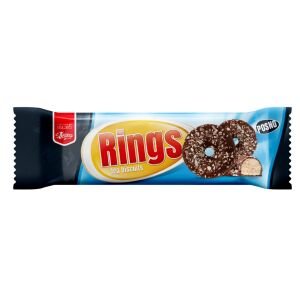 LEONA RINGS BISC.GLAZ CACAO&COCOS 90GR(30B)