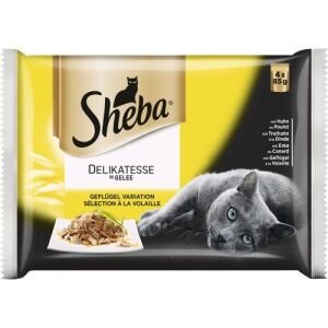 PET.SHEBA PLIC SELECTII PASARE 85GR(4B)13SET