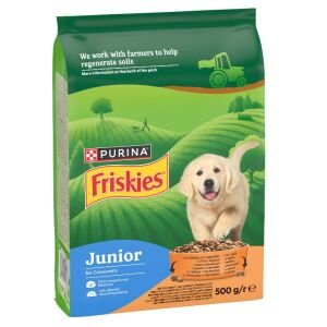 PET.FRISKIES DOG JUNIOR 500GR PUI&LAPTE&LEGUME(12B)
