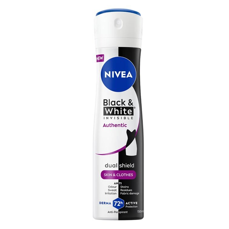 NIVEA DEO MEN 150ML INVISIBLE B&W AUTHENTIC(6B)5SET