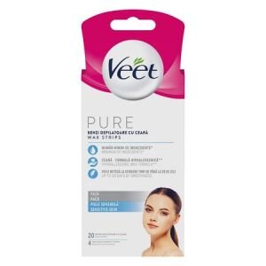 VEET  BENZI DEPILATOARE FATA SENSITIVE SKIN(20B)12SET