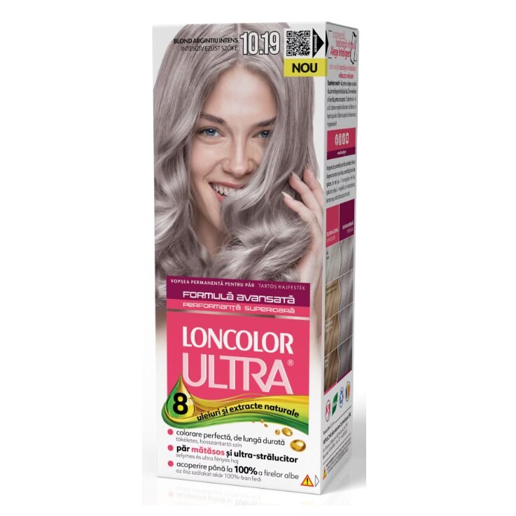 LONCOLOR ULTRA BLOND ARGINTIU INTENS 10.19 (12B)