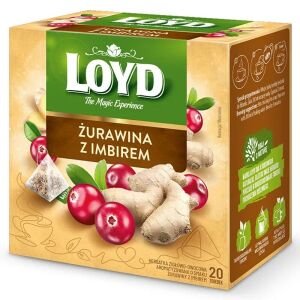 LOYD CEAI PLIC 40GR CRANBERRY &GINGER PYRAMIDA(10CUT)